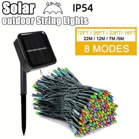 Resim 20/50/100/200 LED Güneş Dize Işıkları - Ağaçlar, Avlular, Düğünler, Partiler, Ev, Çim, Kamp ve Noel Dekoru için Su Geçirmez, Çok Renkli Dış Mekan Aydınlatması - Güneş Enerjili, 600mAh Nikel Pil, Güneş Şarjı, Noel Işıkları 