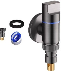 Resim Trendooze Homyl Çamaşır Makinesi Musluğu Gri Renk 1/2in Açılı Vana Farklı Modeller 