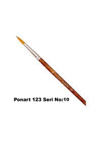 Resim Ponart 123 Seri Sentetik Yuvarlak Uçlu Fırça No 10 