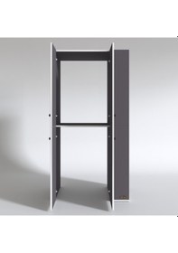 Resim Kenzlife Çamaşır-Kurutma Makinesi Dolabı Kapaklı Fedyenka Gri 180*090*60 Banyo Arkalıksız Çok Renkli 