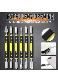 Resim Metal Kazayağı 6 Parçalı Set Önyükleme Sopa Cep Telefonu Dijital Mini Çoklu Ev Aletleri Sökme Aracı Elektronik Tamir Araçları 