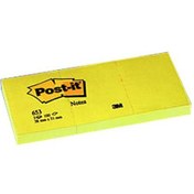 Resim Post-it Yapışkanlı Not Kağıdı 3 Blok 100 YP 38x51 Sarı 653 