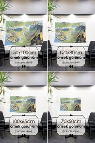 Resim Orta Dünya'nın Derinliklerine Yolculuk: Yüzüklerin Efendisi Evreni Haritası - 150 x 100 