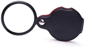 Resim -5x 60mm Cam Optik Lens,katlabilir,deri Kaplamalı Cep Büyüteç-xx1051 