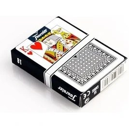 Resim Storemax Fournier Poker Oyun Kartları Nº 18, Standart Endeks, Kırmızı / Mavi 