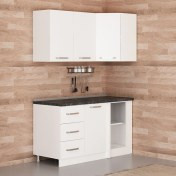 Resim Minar 150CM Köşe Mutfak Dolabı - Beyaz K150-B3 