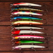 Resim 10 adet Balıkçılık Yemleri, 3D Gözlerle Minnow Crankbaits, Pike Carp için Perch Yapay Yemler, Balıkçılık için Swimbaits, ve Tatlı Su Pesca, ABS Malzeme, Çeşitli Renkler, Balıkçılık için Seçenekler 