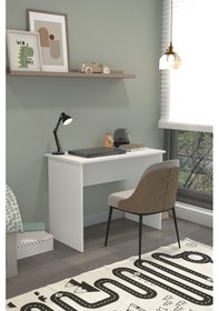 Resim Mono Modern Çalışma Masası 90x60 Cm Bilgisayar Ve Ders Masası Ofis Ve Home Office Masa Beyaz 