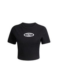 Resim Adidas Kadın Siyah T-shirt Cut Out Rıb Tee Kc8804 Siyah 