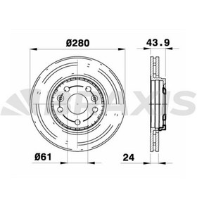 Resim ON FREN DISK AYNASI HAVALI KANGOO III MERCEDES CITAN 1.5DCI / 1.6 08> (5 BIJON) 