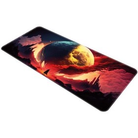 Resim Helixsun Mouse Pad Büyük Boy Gaming Oyuncu XXL 90x40 CM Bloodymoon 