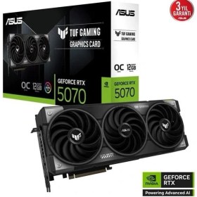 Resim Asus 12GB Tuf Gamıng RTX5070-O12G Gddr7 192BIT HDMI Dp Pcıe 5.0 