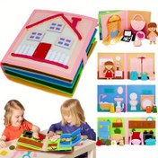 Resim Meşgul Kitap DIY Keçe Sessiz Kitap 3D Etkinlikler Bez Hikaye Kitabı Okul Öncesi Öğrenme Eğitim Alışkanlıkları Oyuncaklar 0+ Yaş Bebekler İçin 