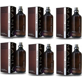 Resim Manly Savor Erkek Parfüm EDC 6 x 125 ML 