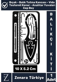 Resim Premium Kompakt Cep Boy Yüksek Kaliteli Çelik Balıkçılık Çok Fonksiyonlu Hayatta Kalma Balıkçı Kiti 