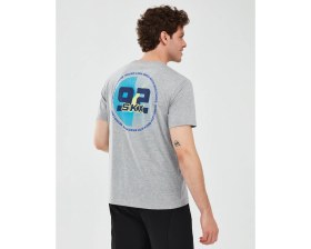 Resim Skechers Graphic T-Shirt M Short Sleeve Erkek Gri Melanj Tshirt S241054-036 