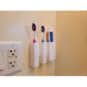 Resim Opencart Duvara Monte Diş Fırçalığı Sadece Plastik Aparattır 