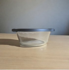 Resim Paşabahçe 59133 PAŞABAHÇE BORCAM YUVARLAK SİYAH KAPAKLI 840cc 