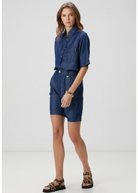 Resim Network Açık Indigo Mavi Denim Şort 