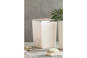 Resim Şık Bej Toskana 6 Litre Banyo ve Mutfak Çöp Kovası 