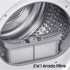 Resim Samsung DV90CGC0A0AEAH 9 Kg A Çamaşır Kurutma Makinesi 