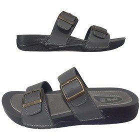 Resim Alc Eren Erkek Gri Çift Tokalı Ortopedik Taban Günlük Terlik Gri 