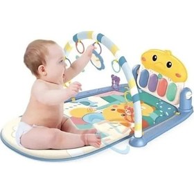 Resim Sesli Müzikli Bebek Oyun Halısı - Ördek Figürü İle Yıkanabilir Mat 