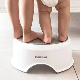 Resim Bebek Kaymaz Banyo Taburesi Pastel Gri 