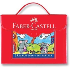 Resim Faber-Castell Pastel Boya Çantalı Köşeli 18 Renk 5281 125119 