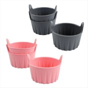 Resim Empoorlium 6 Adet Silikon Hava Fritöz Yumurta Kalıp Yeniden Kullanılabilir Yapışmaz Silikon Yumurta Isırığı Kalıp Muffin Liner Haşlanmış Yumurta Bardakları Mikrodalga Için (Yurt Dışından) 