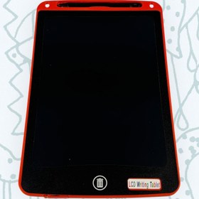 Resim Hediyelik Renkli Writing Tablet Lcd 10Inç Kalemli Çizim Yazı Tahtası Not Yazma Eğitim Tableti - Kırmızı 
