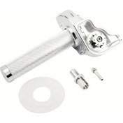 Resim Xuweiwei 22mm Cnc Alüminyum Motosiklet Throttle Grips Simli Kawasaki Yamaha Dirt Pit Universal 