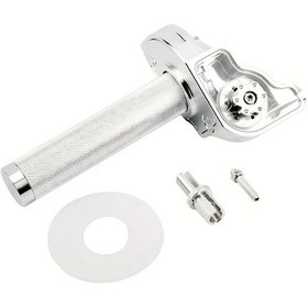 Resim Xuweiwei 22mm Cnc Alüminyum Motosiklet Throttle Grips Simli Kawasaki Yamaha Dirt Pit Universal 