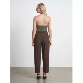 Resim Dilvin 72703 Kruvaze Bel Detaylı Pantolon-Kahve 