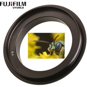 Resim Fujifilm Uyumlu 52Mm Makro Çekim Ters Halka Adaptörü 