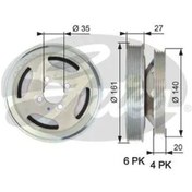 Resim Krank Kasnagı Fıat Doblo Albea Fıorıno Lınea 1.3jtd 16v 05- Gates 