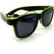 Resim Elmpaly Pembe 3 Modlu Çıkarılabilir Led Işıklı Gözlük Karanlıkta Parlar Parti Dj Edl 12+ 