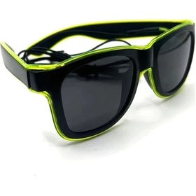 Resim Elmpaly Pembe 3 Modlu Çıkarılabilir Led Işıklı Gözlük Karanlıkta Parlar Parti Dj Edl 12+ 