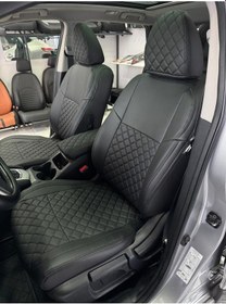 Resim Nissan Qashqai 2014-2020 Arası Arka Sırt 2 Parça Arka Sırt Kolcaklı Model - Oto Koltuk Kılıfı 