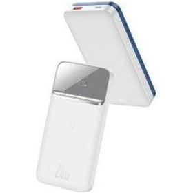 Resim Baseus 20w 10000mah Magsafe Manyetik Kablosuz Powerbank, İphone Uyumlu 12,13,14 Serisi Magsafe Powerbank BEYAZ 