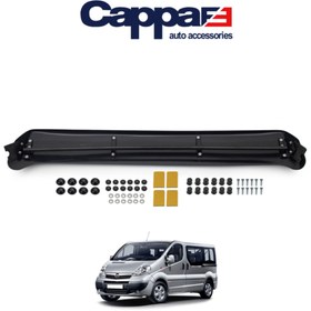 Resim Cappafe Opel Vivaro Ön Cam Güneşliği Siperlik Vizör Şapka Terek Akrilik (ABS) Piano Black 2001-2013 