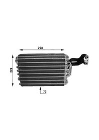 Resim Mercedes E200 W124 Klima Radyatoru 1993-1995 Mahle Ae31000s 