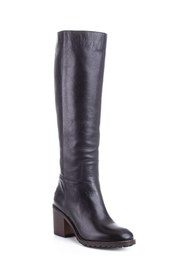 Resim CASHKA Hakiki Deri Kadın Siyah Çizme 7 cm Ökçe 