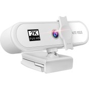 Resim Elaccent F Fityle 1080 P / 2 K / 4 K Hd Webcam Web Kamera Mikrofon ile Web Kamera Otomatik Nişanlı, Tak ve Oyun, Video Arama Kayıt - 2k Beyaz (Yurt Dışından) 