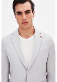 Resim Twn Slim Fit Gri Düz Takim Elbise 4ec05e301545m 301 