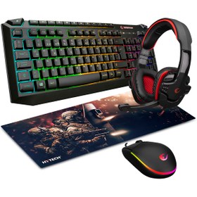 Resim Rampage Broker Combo Gaming Oyuncu Set (klavye+mouse+kulaklık+pad) 4lü 