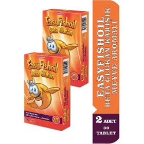 Resim Easyvit Easyfishoil Beta Glukan Karışık Meyve Aromalı 2 x 30 Jel Tablet 