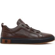 Resim Derimod Erkek Kahverengi Bağcıklı Deri Sneaker 25WFD693418 