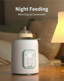 Resim Grownsy 8 i 1 Arada Biberon Isıtıcı Ve Sterilizatör Hızlı Isıtma Besin Koruma Lcd Ekran 