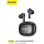 Resim T88 Anc Enc Siyah Aweı T88 Anc Kablosuz Kulaklık Bluetooth 5.3 Tws 4 Mikrofonlu Gürültü Önleyici Kulaklık Enc Kulak İçi Handfree Kulaklıklar 